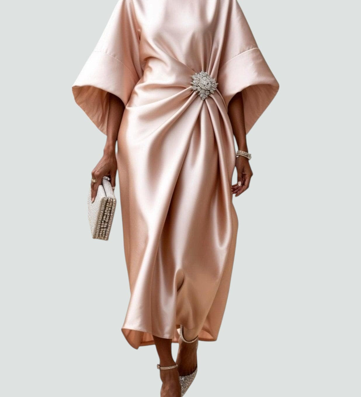 Lona™ Elegant Long Satin Dress
