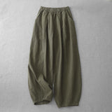 Buddha Stones Casual Plain Women's Harem Pants With Pockets
