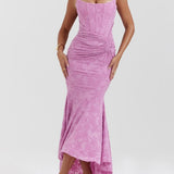 Blue bell floral maxi dress