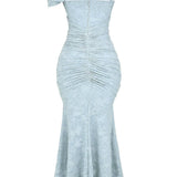Blue bell floral maxi dress