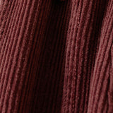 Buddha Stones Color Contrast Corduroy Cotton Women's Thermal Fleece-Lined Harem Pants With Pockets