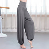 Buddha Stones Plain Color Loose Modal Yoga Dance Harem Pants
