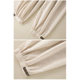 Buddha Stones Plain Cotton Drawstring Women's Harem Pants With Pockets