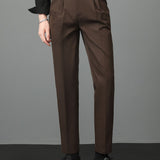 Contrast Stripe Trim Waffle Polo & Slim Fit Tapered Trousers