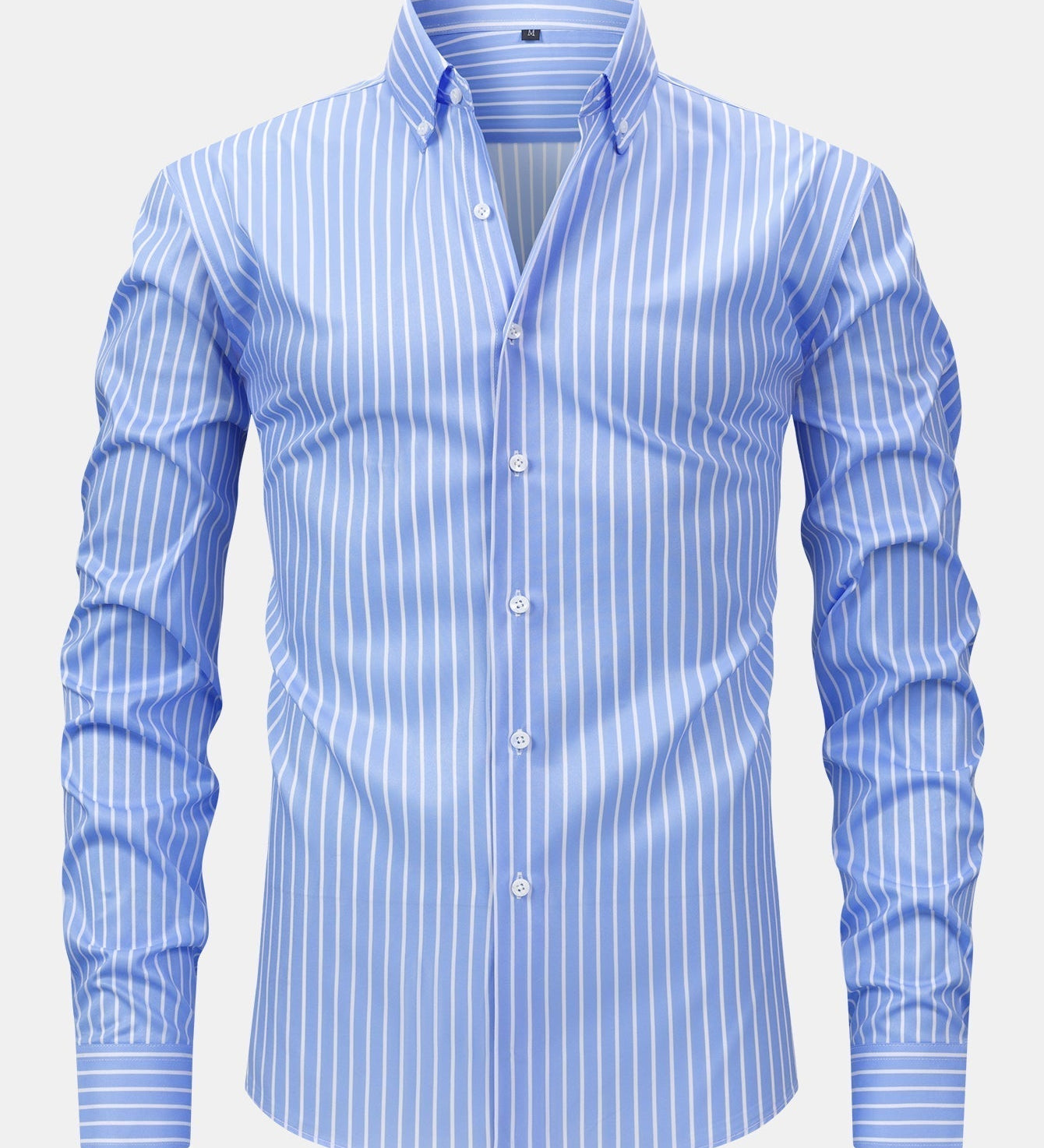 Long Sleeve Striped Shirt with Buttons