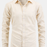 Long Sleeve Striped Button-Up Shirt