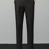 Contrast Textured Knit Polo & Slim Fit Tapered Trousers