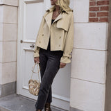Camille Renard | Cropped Trench Jacket For Women