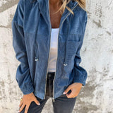Léa Morel | Corduroy Hooded Jacket For Women