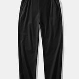 Twist Knit Polo & Elastic Waist Straight Leg Trousers