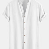 Gerimpelde textuur<tc>rood</tc> V-hals shirt &amp; kreuk textuur<tc>rood</tc> Rechte broek