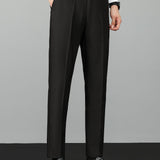 Contrast Textured Knit Polo & Slim Fit Tapered Trousers