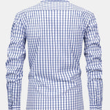 Long Sleeve Checkered Shirt with Buttons