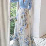 Beautiful Maxi Dress with Floral Print