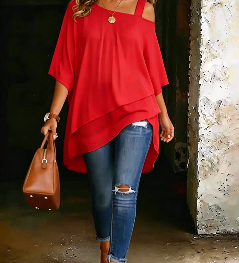 Amiyah™ Asymmetric Blouse