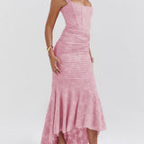 Blue bell floral maxi dress