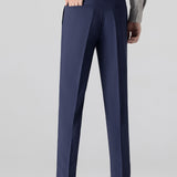Contrast Geometry Jacquard Knit Polo & Slim Fit Tapered Trousers