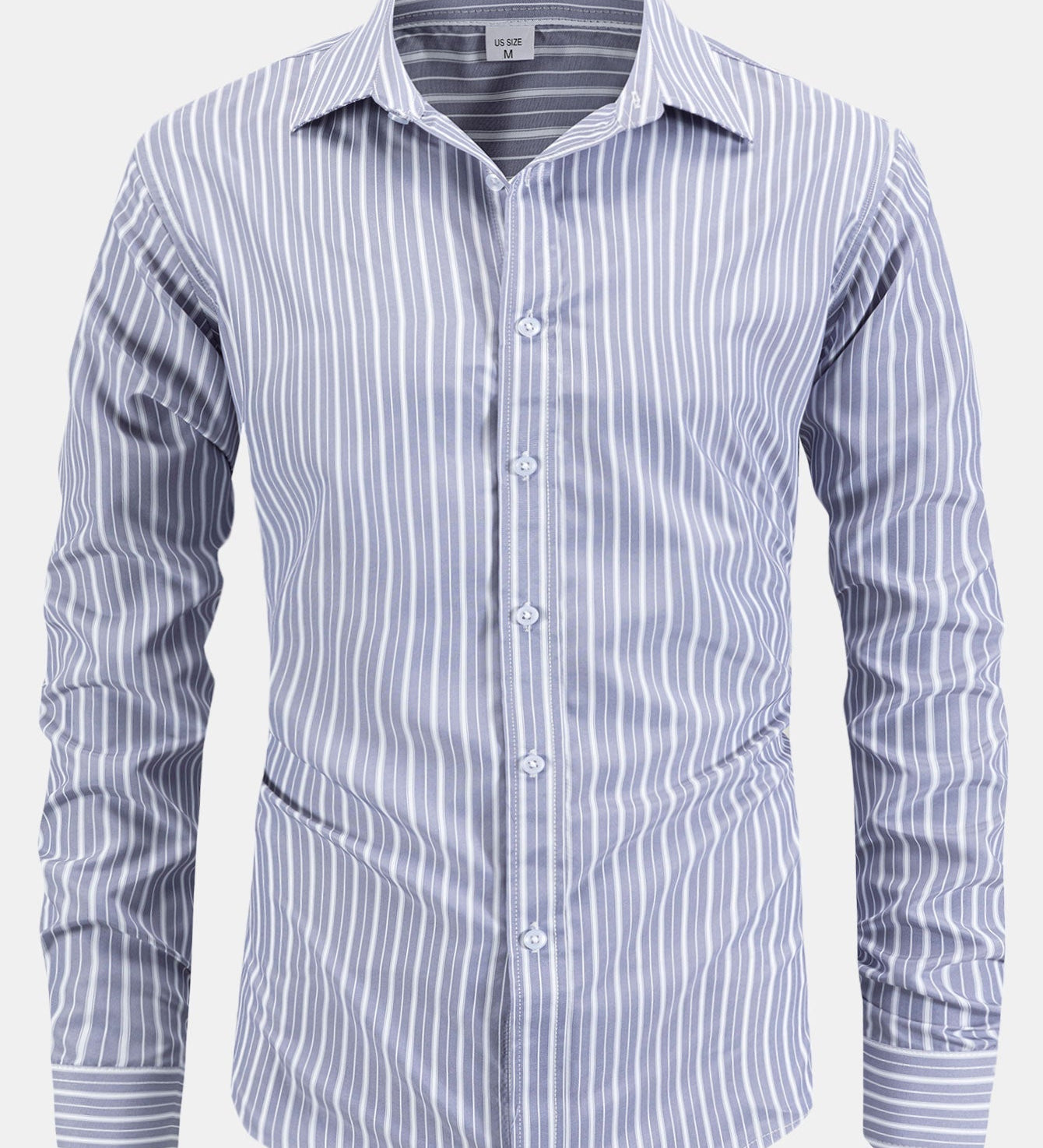 Long Sleeve Striped Button-Up Shirt