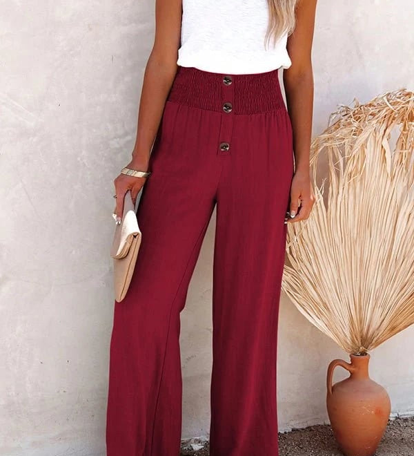 Riana - High-Waisted Relaxed Pants