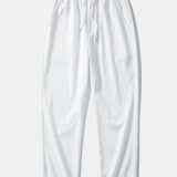 Textuur Jacquard Cubaanse Shirt & Kreukel Textuur Rechte Pantalon