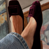 Noë™ | Suede Moccasins with Design