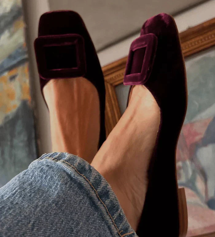Noë™ | Suede Moccasins with Design