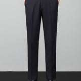 Contrast Trim Waffle Zipper Knit Polo & Slim Fit Tapered Trousers