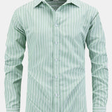 Long Sleeve Striped Button-Up Shirt