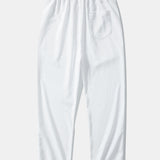 Textured Contrast Cuban Shirt & Straight Leg Pants