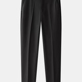 Contrast Textured Johnny Collar Polo & Slim Fit Tapered Trousers