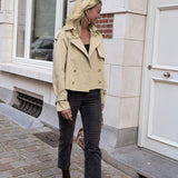 Camille Renard | Cropped Trench Jacket For Women