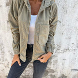 Léa Morel | Corduroy Hooded Jacket For Women