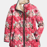 Freya | Charming Pink Floral Print Quilted Jacket — Final Edit