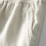 Stripe Button Up Knit Shirt & Straight Leg Linen Pants