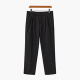 Alessio Romano | Tailored Pleated Trousers with Refined Structure For Men