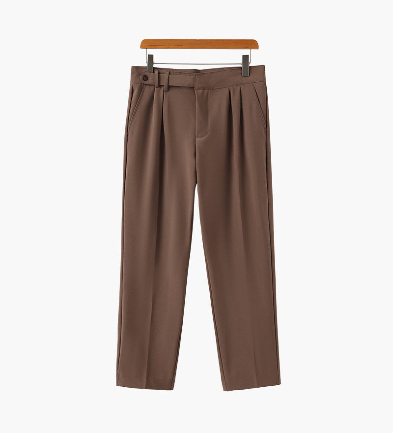 Alessio Romano | Tailored Pleated Trousers with Refined Structure For Men