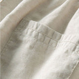 Stripe Button Up Knit Shirt & Straight Leg Linen Pants