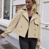 Camille Renard | Cropped Trench Jacket For Women