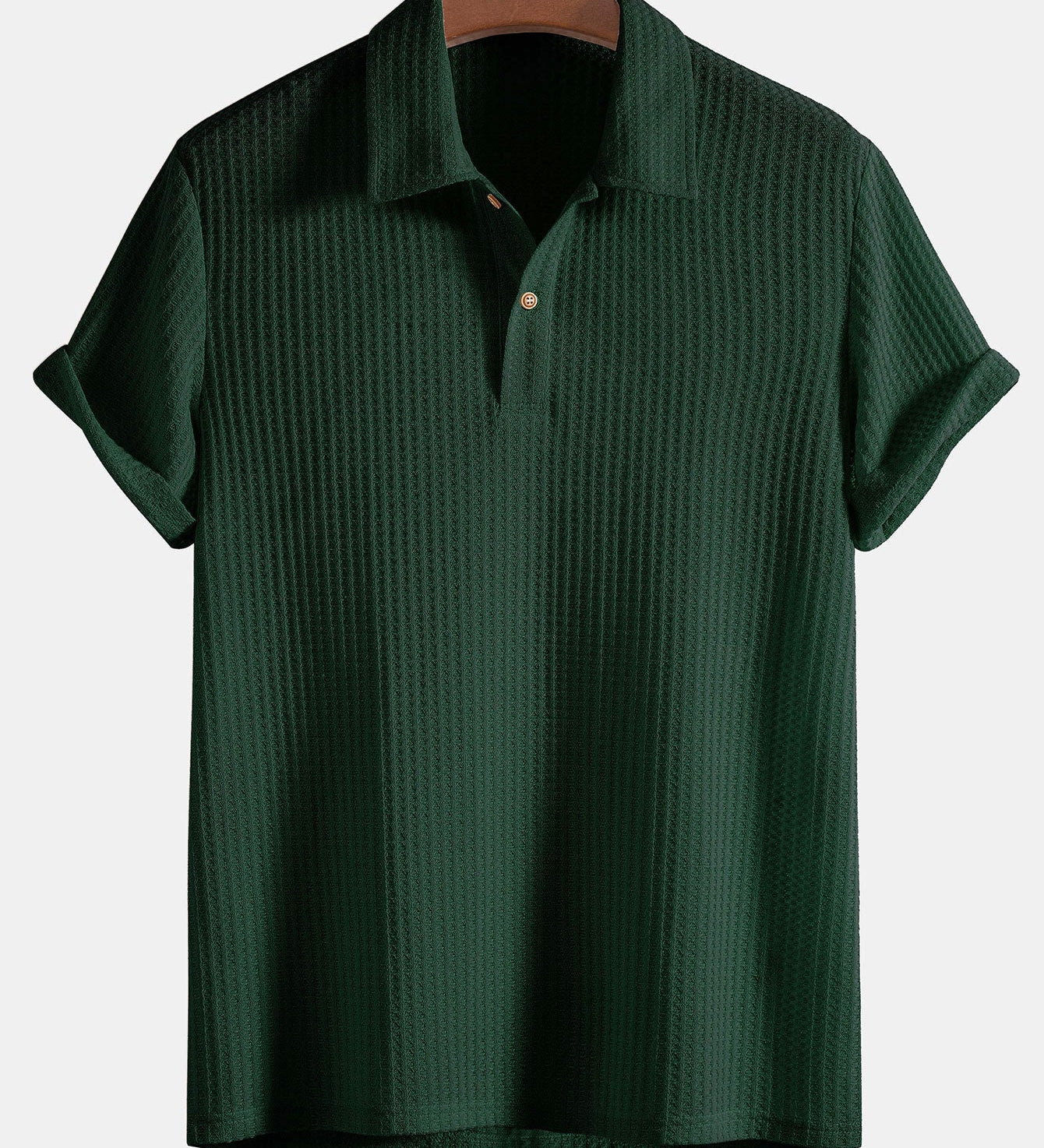 Knitted Waffle Polo