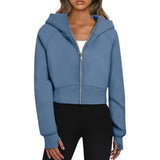 Sophie Laurent | Cropped Zip Hoodie For Women