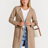 Camille Laurent | Elegant Longline Coat For Women