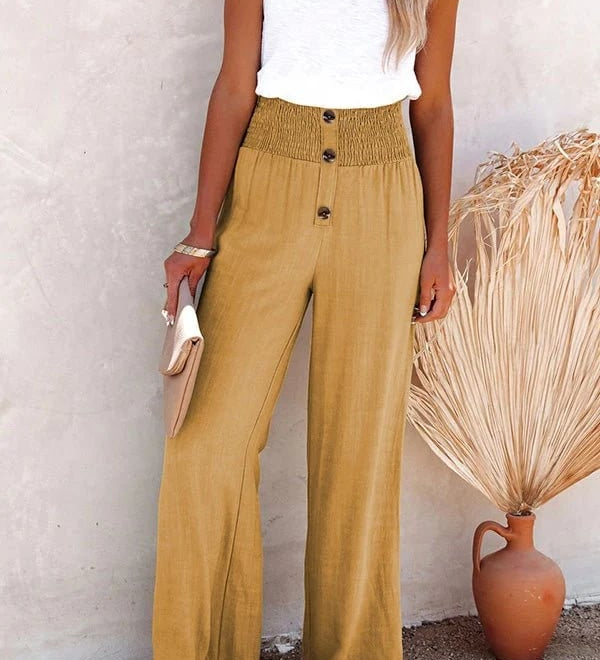 Riana - High-Waisted Relaxed Pants