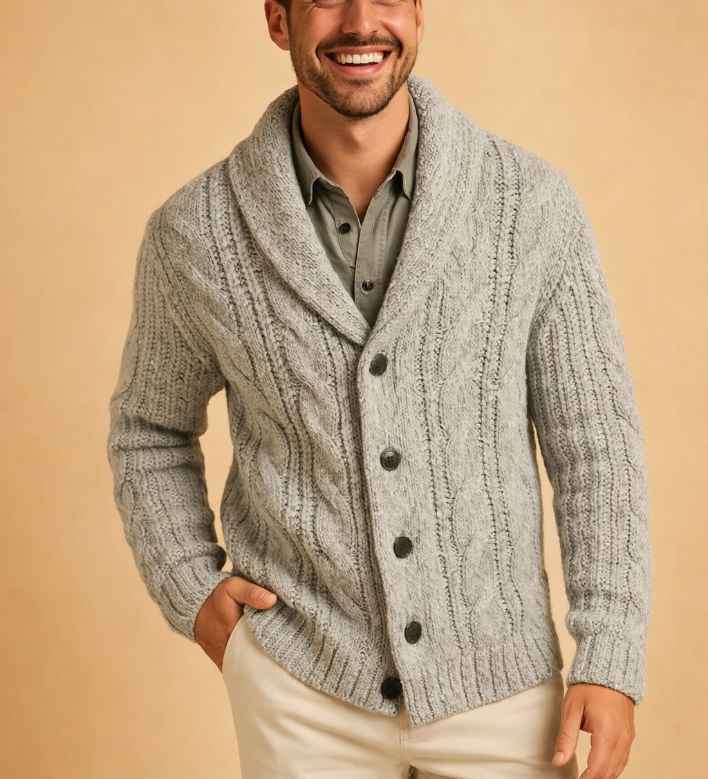 Luca Moretti | Premium Knit Cardigan For Men