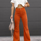 Briana DeLuca | Flared Corduroy Pants For Women