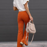 Briana DeLuca | Flared Corduroy Pants For Women