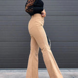 Briana DeLuca | Flared Corduroy Pants For Women