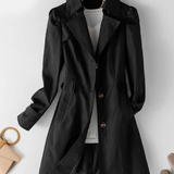 Dames Trenchcoat Jas – Halflange Klassieke Jas met Knopen | Beau