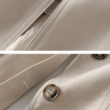 Dames Trenchcoat Jas – Halflange Klassieke Jas met Knopen | Beau