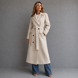 Charlotte Beaumont | Double Breasted Long Coat For Women