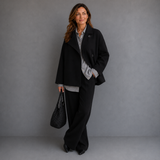 Élise Dubois | Elegant Short Wool Coat For Women